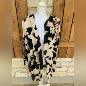 New with tags, Caite cow cardigan
